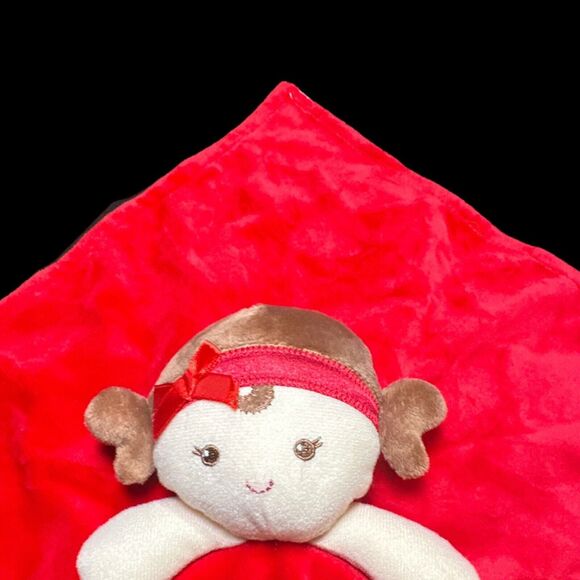 Little Me My First 1st Christmas Red Baby Security Blanket Lovey Plush Doll - Picture 5 of 11
